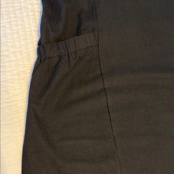 Black Linen Sleeveless Dress 2X - Picture 4 of 7